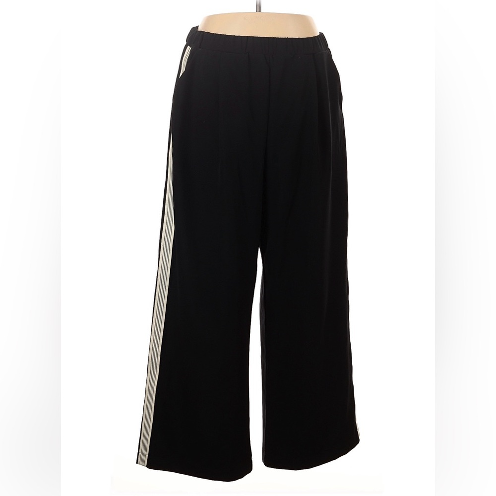 MAEVE Track Pant Navy Size Large with Athletic Stripe Anthropologie